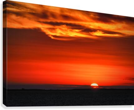 Coco Cay Bahamas Sunset Canvas Print
