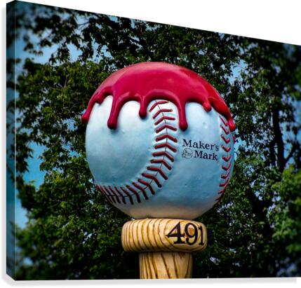 Makers Mark Baseball Bourbon Canvas Print