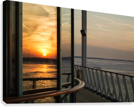 Chesapeake Sunset Reflections Canvas Print