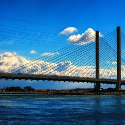 South Stanchions of the Indian River Inlet Bridge
