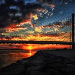 Sunset Bridge at Indian River Inlet