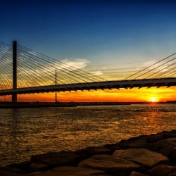 Bridge Sunset at Indian River Inlet
