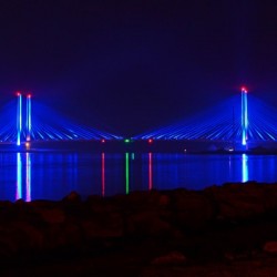 Indian River Bridge After Dark