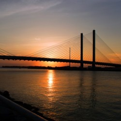 Indian River Bridge Sunset Reflections