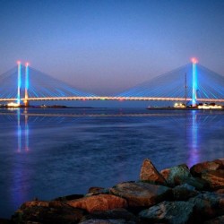 Indian River Bridge Twilight Reflection