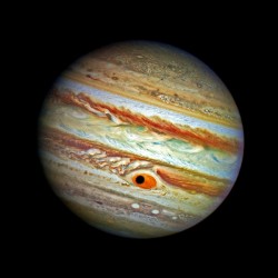 Jupiter with Ganymede Outer Space Image