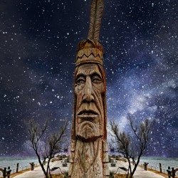 Assateague Indian at the OC Inlet Night Sky