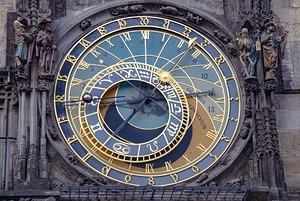 Prague Astronomical Clock Face Print