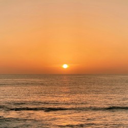 Sunset over Mediterranean Sea