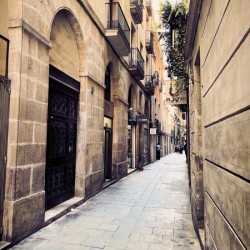 Barcelona old town street