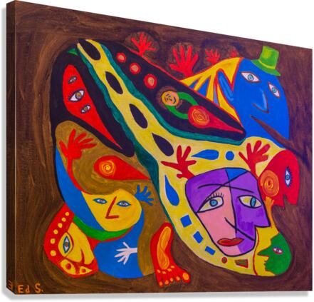  A-14Fun Face Canvas Print