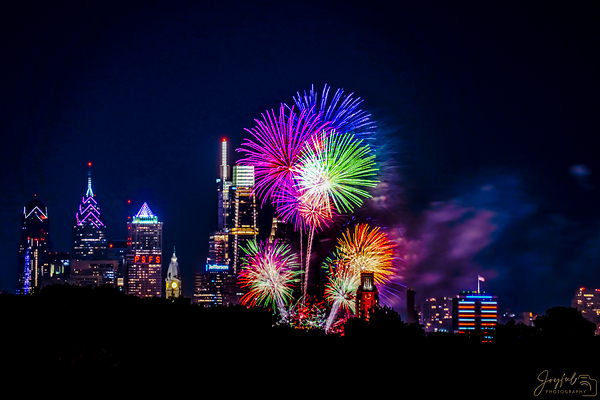 4th of July Philadelphia Multi Color 3x2 Print