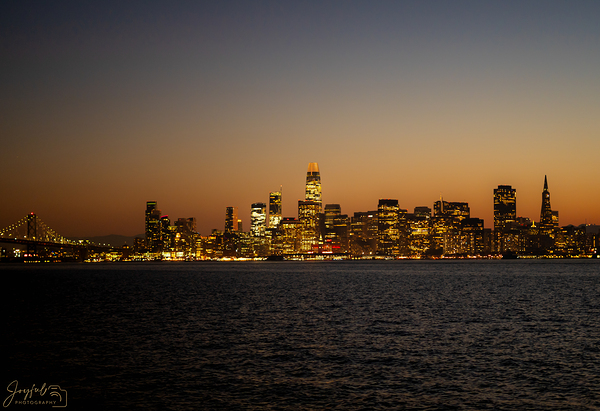San Francisco Skyline Sunset Print