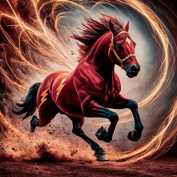 a mesmerizing portrait of the legendary superhero Print