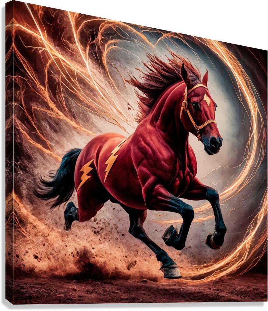 a mesmerizing portrait of the legendary superhero Canvas Print