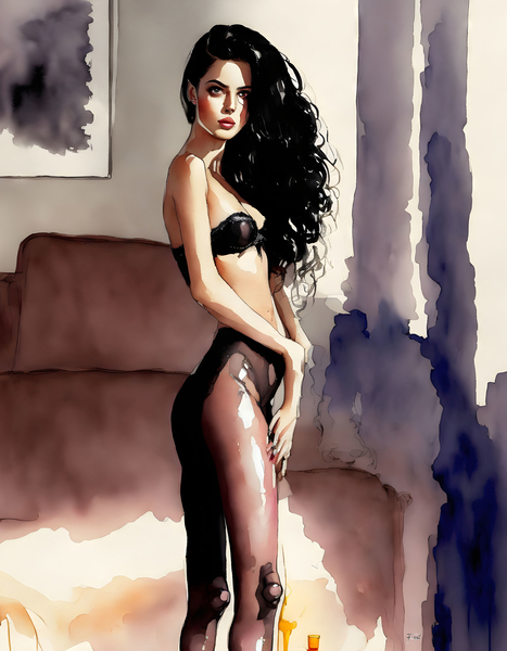 Aquarelle Fozzi 011 Print