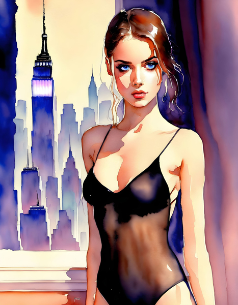 Aquarelle Fozzi 013 Print