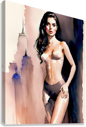 Aquarelle Fozzi 007 Canvas Print