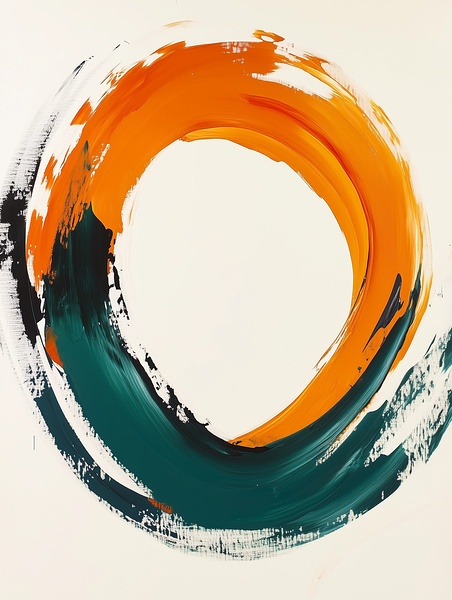 MODERN COLORFUL ABSTRACT ART 6 by Online Arts