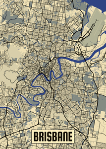 Brisbane Australia Map