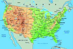 USA map