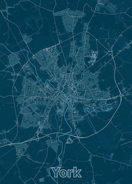 A detailed map of York England by SamKal