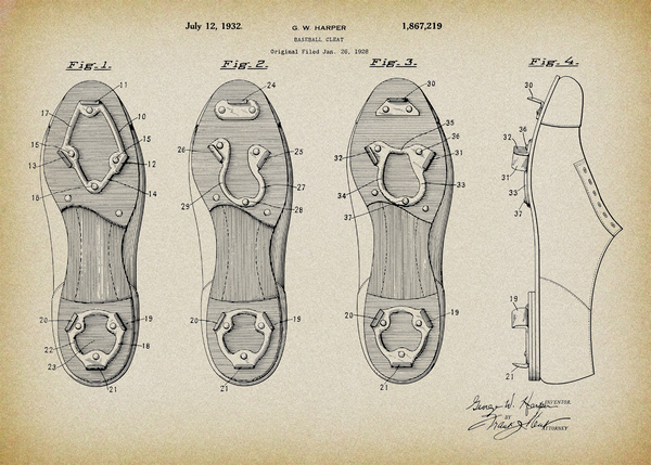 Baseball Cleat Patent by SamKal