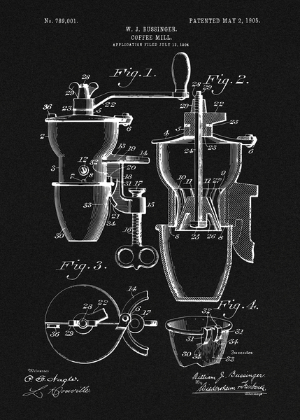 Coffee Mill Patent  by SamKal