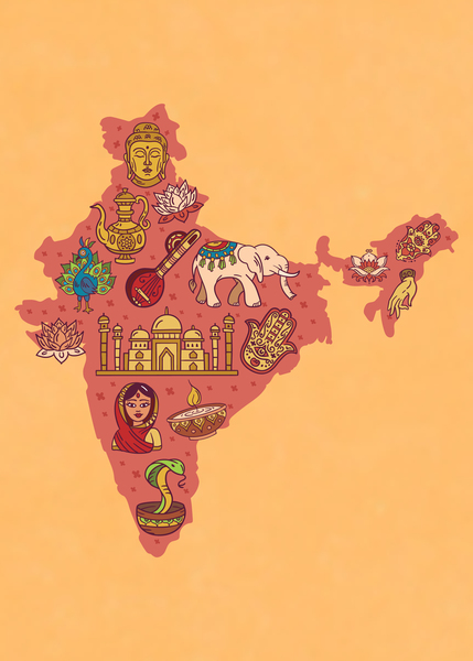 India Map Print