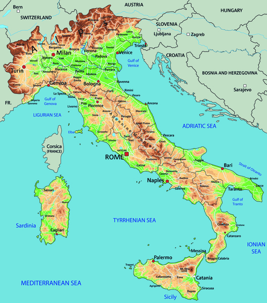 Italy Map by SamKal