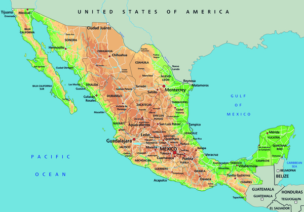 Mexico Map by SamKal
