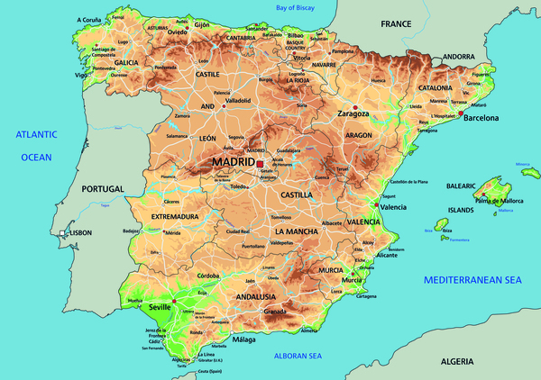 Spain Map by SamKal