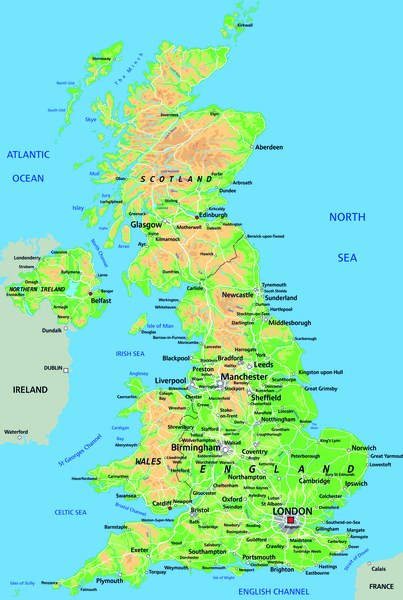 United Kingdom map by SamKal