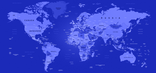 World Map Print