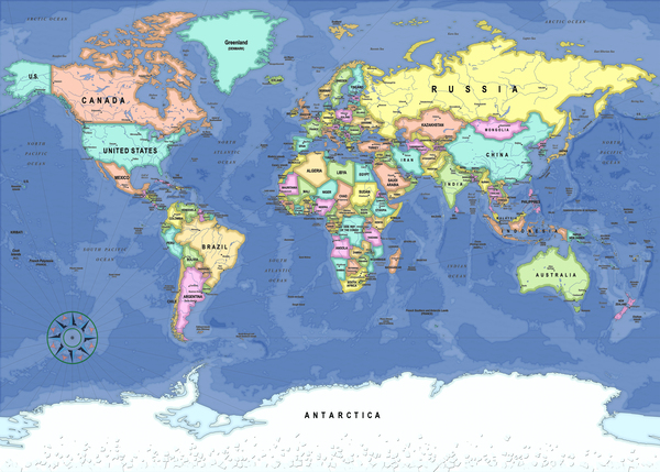 Colorful world map by SamKal