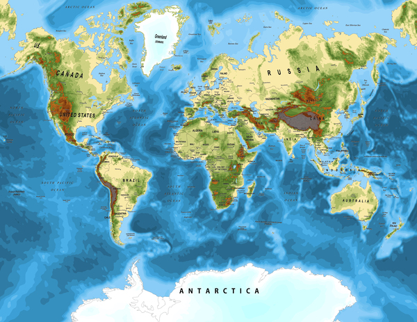 World Map by SamKal