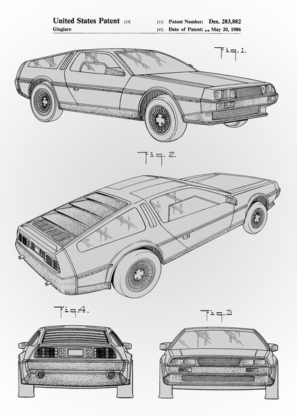DMC DeLorean Print