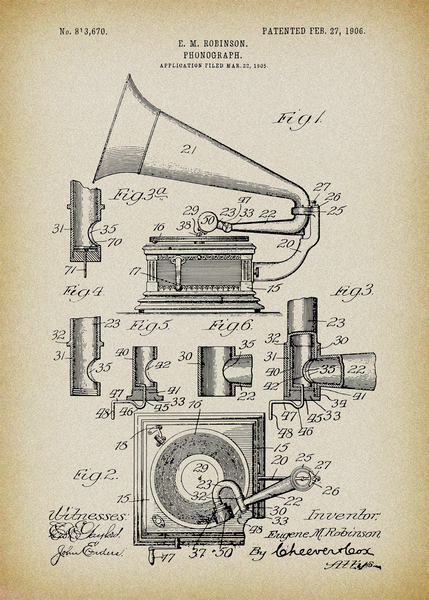 Phonograph Patent by SamKal
