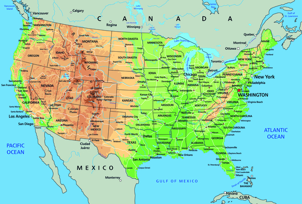 USA map by SamKal