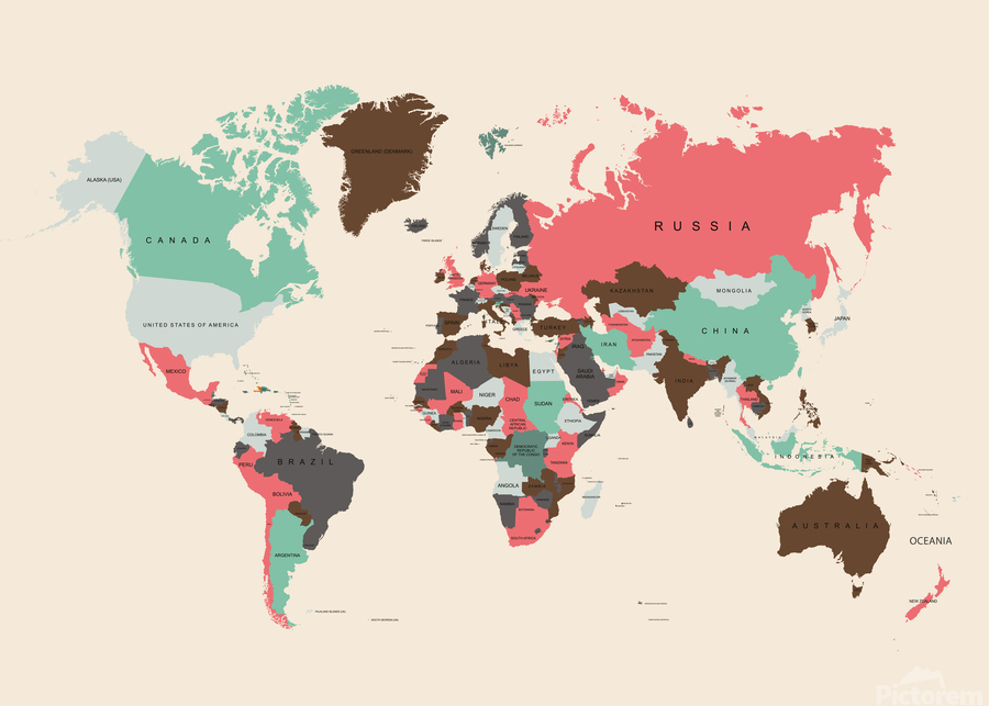 World Map  Print
