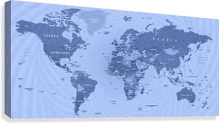 World Map Canvas Print