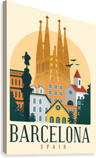Barcelona Canvas Print
