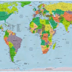 Political world map