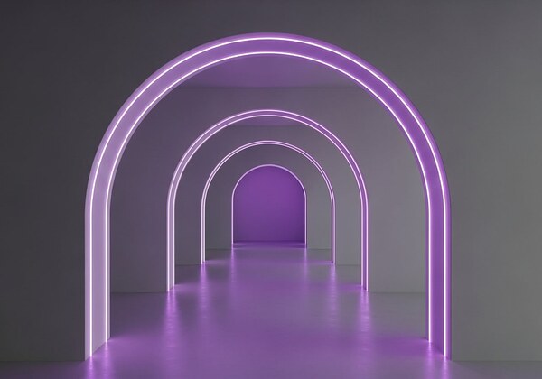 Architectural Arch Glow Print
