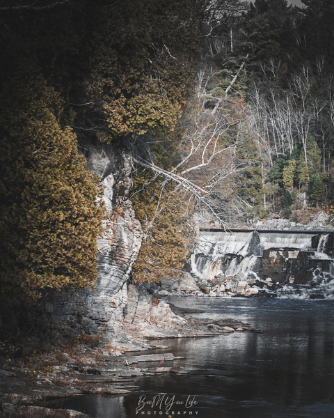 waterfall and rocks by Boomyourlife