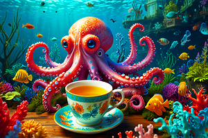 Tea-Drinking Octopus