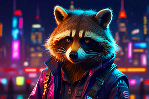 Cyberpunk Raccoon