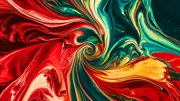 Abstract astonishing colorful fluid by gemyful