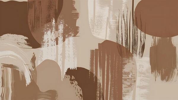Abstract Neutral Brown Modern Instant Art by gemyful