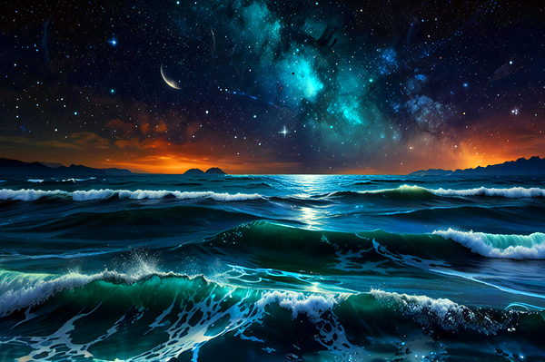 Celestial Ocean - Starry Abyss by gemyful